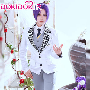 【Size S-2XL】DokiDoki-R Anime  Cosplay  Costume White Suit