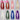 【Last Batch】【Ready For Ship】【Matte Wig】Dokidoki Universal Wig Pink/Red/Blond/Orange/Blue/Green/Purple/White 80 CM Long Straight Wig