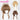 【Ready For Ship】DokiDoki Anime Card Captor Sakura Cosplay Kinomoto Sakura Wig Light Brown/Dark brown/Blond Hair Cardcaptor Sakura/ Hair accessories