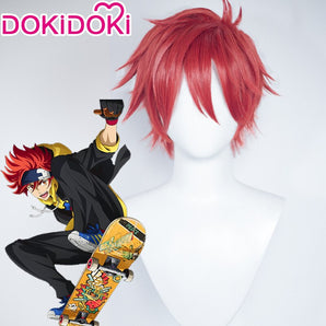 【Ready For Ship】DokiDoki Anime SK8 the Infinity Cosplay Reki Kyan Wig Short Red Wig