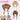 【Ready For Ship】DokiDoki Anime Card Captor Sakura Cosplay Kinomoto Sakura Wig Light Brown/Dark brown/Blond Hair Cardcaptor Sakura/ Hair accessories